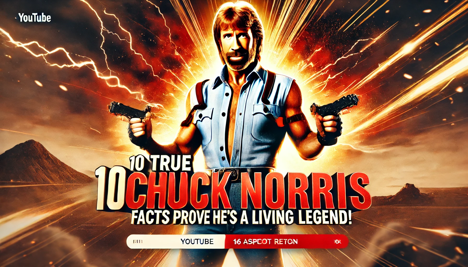 and generate post thumbnail with title 10 True Chuck Norris Facts That Prove He’s a Living Legend!